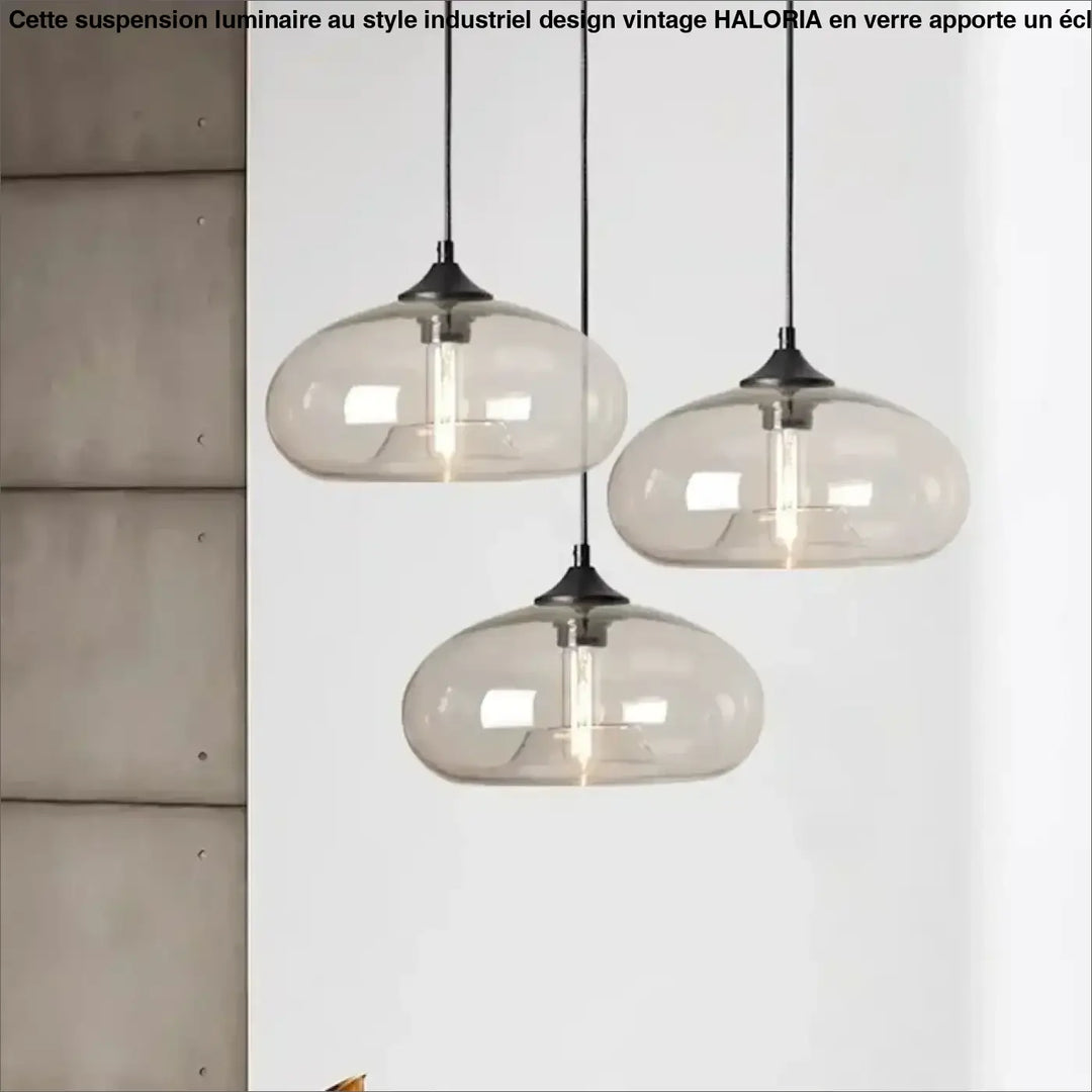 Suspension design moderne en verre coloré décoratif