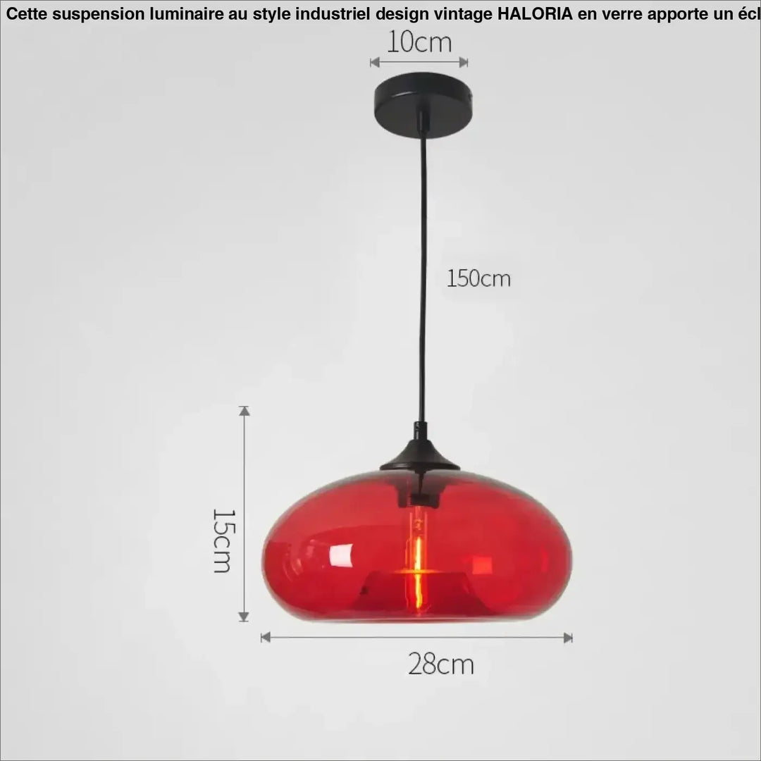 Suspension Design Moderne En Verre Coloré Décoratif