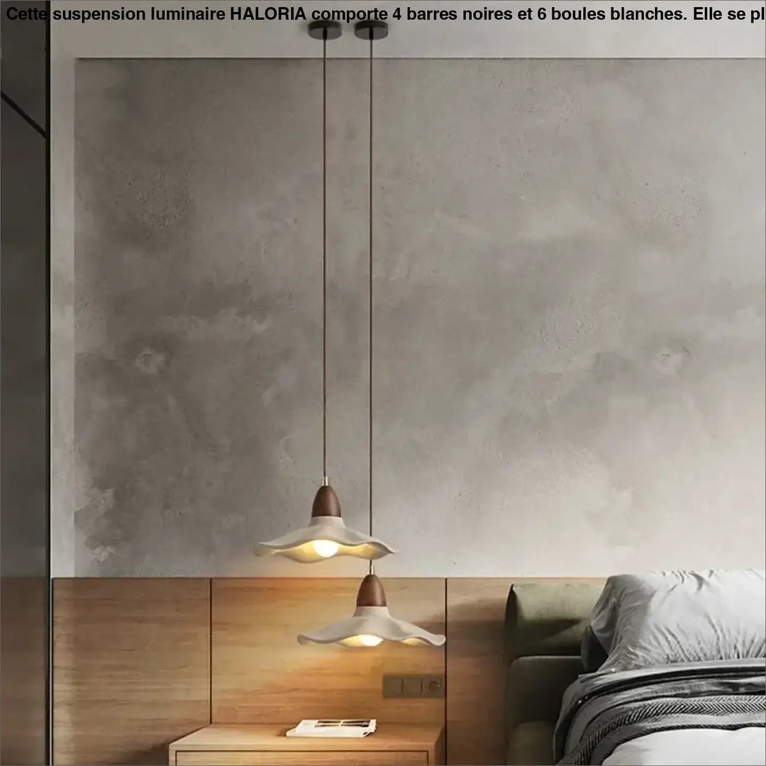 Suspension luminaire blanche avec abat jour plat pour cuisine

