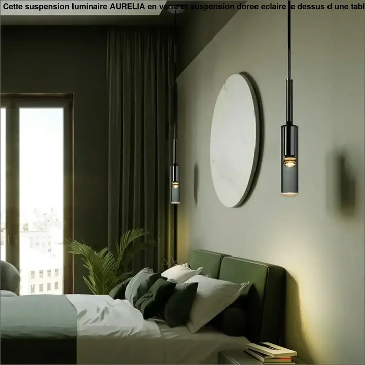 Suspension Luminaire Gris Fumé Au Design Nordique Élégant
