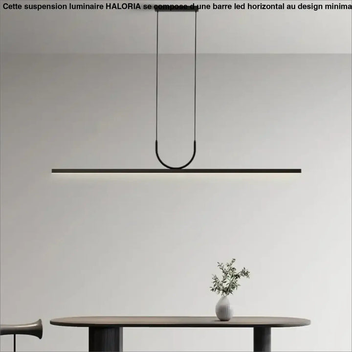 Suspension Luminaire Avec Une Barre LED Horizontale Design Élégant