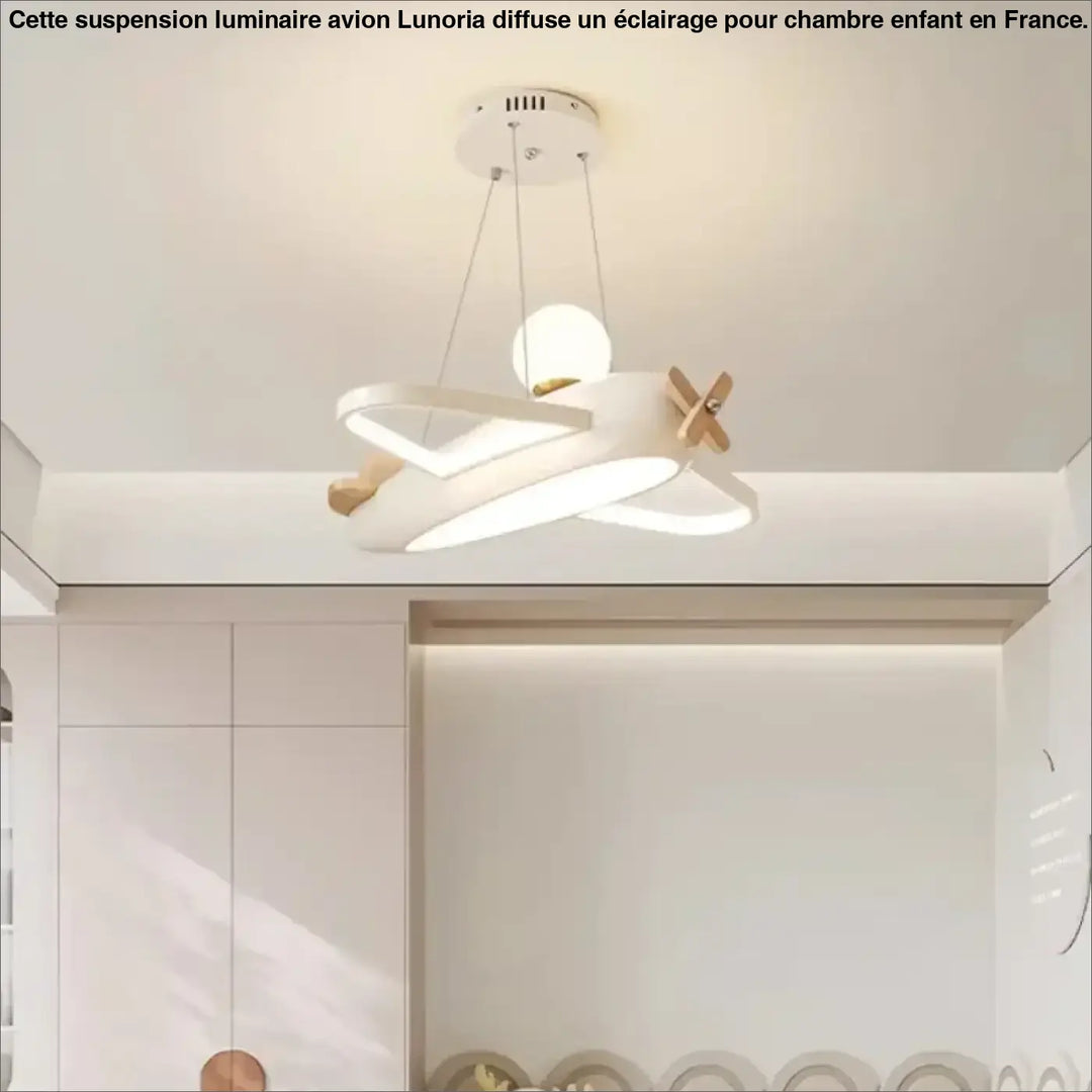 Suspension luminaire en forme d'avion pour chambre d'enfant

