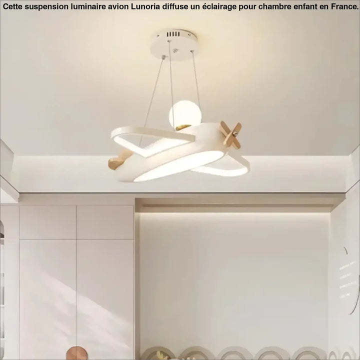 Suspension luminaire en forme d'avion pour chambre d'enfant

