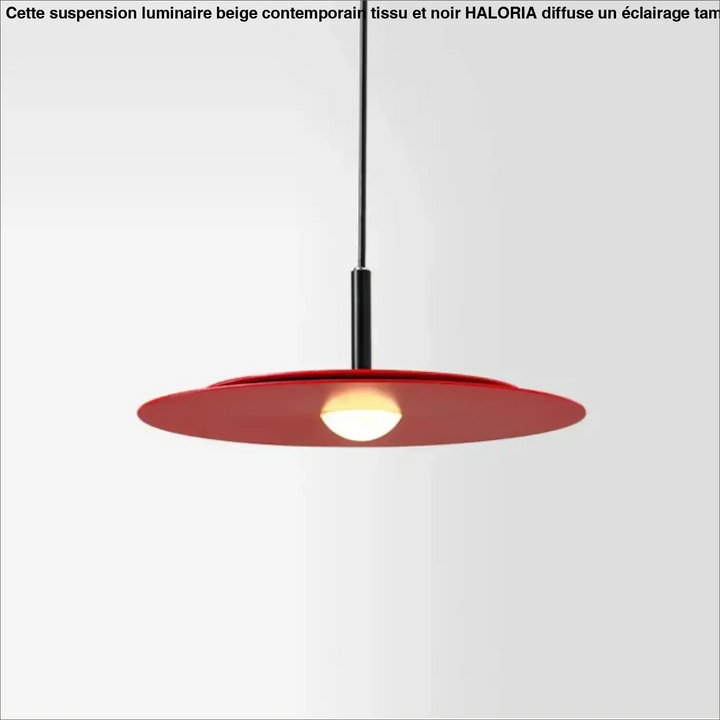 Suspension luminaire moderne disque plat design minimaliste

