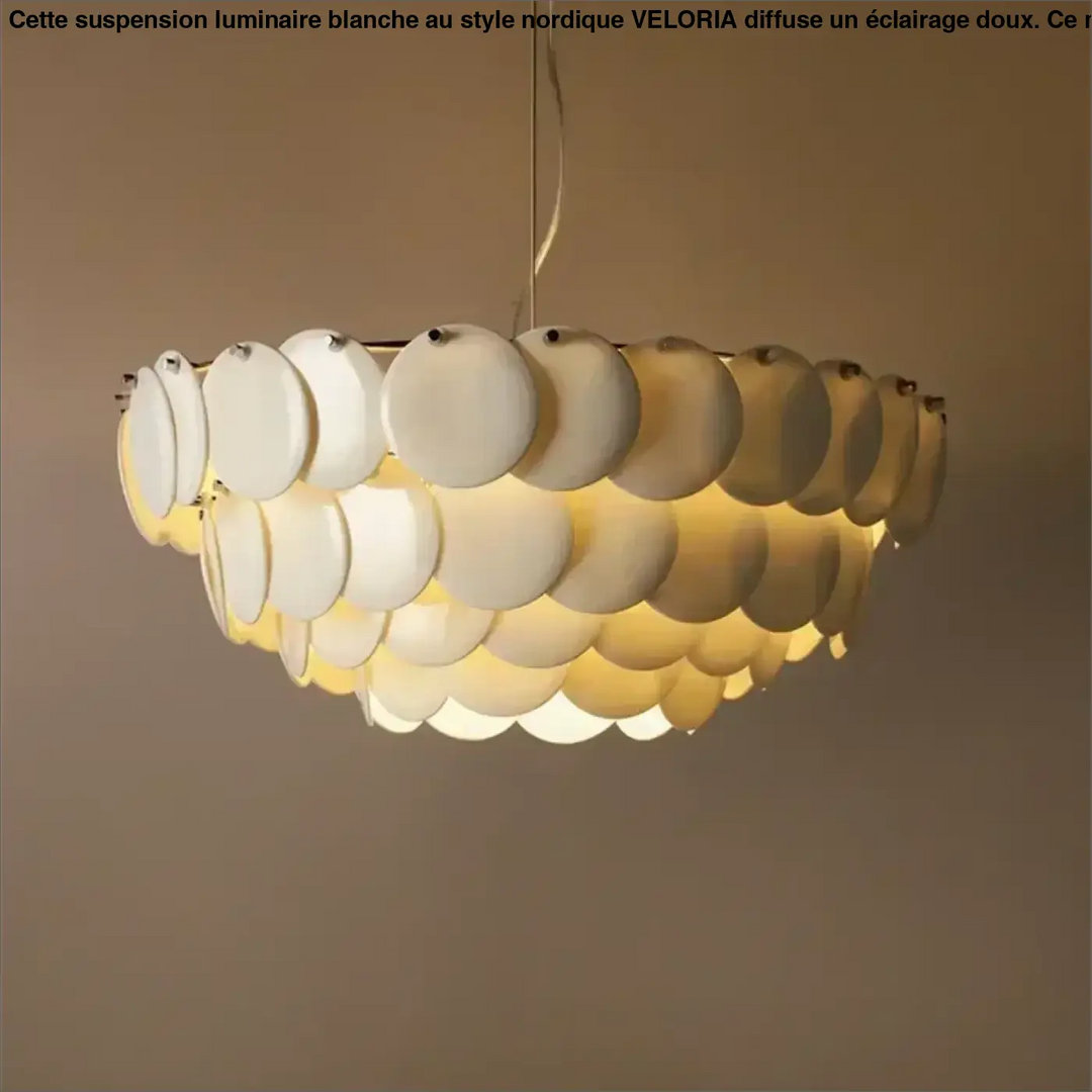 Suspension luminaire moderne en verre blanc sculpté élégant