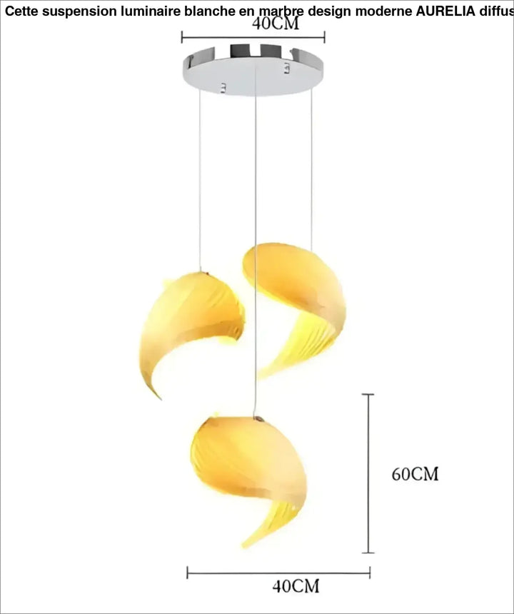 Suspension bois sculptural en forme torsadée élégante lumineuse