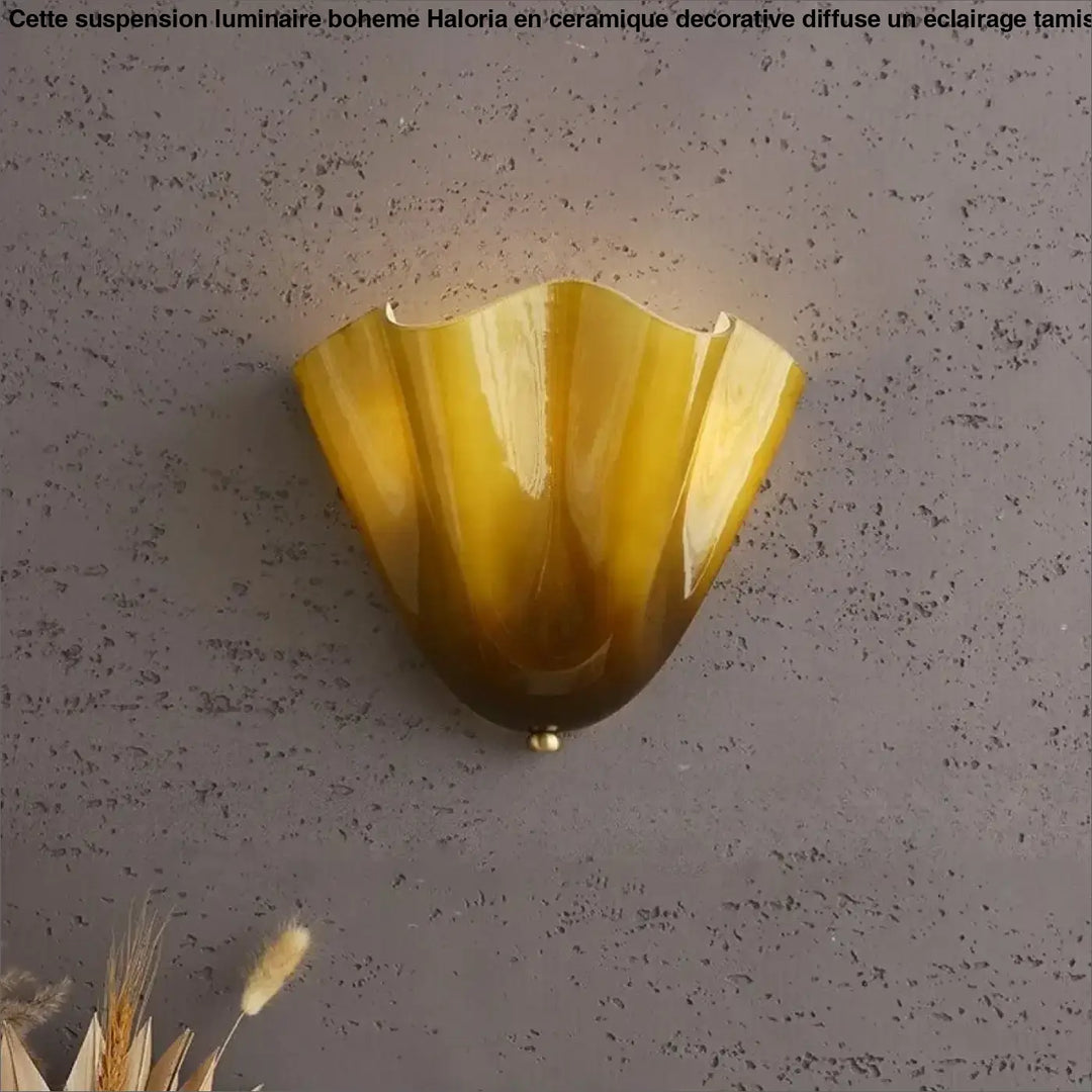 Applique murale en verre en forme de coquille chic au style élégant