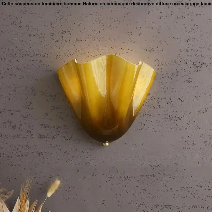 Applique murale en verre en forme de coquille chic au style élégant