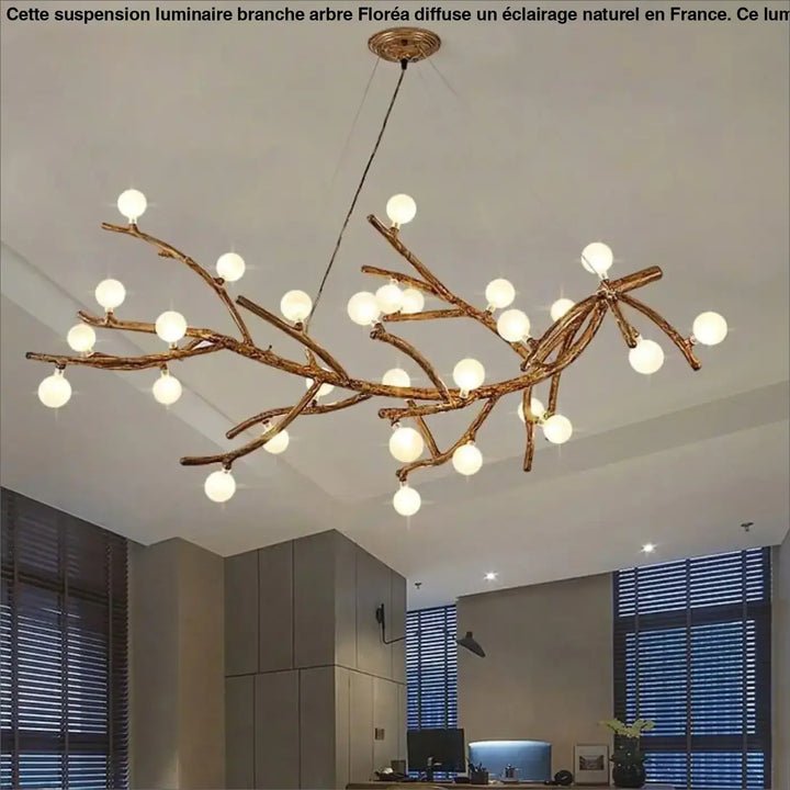 Suspension Luminaire Branche d’Arbre Design Naturel