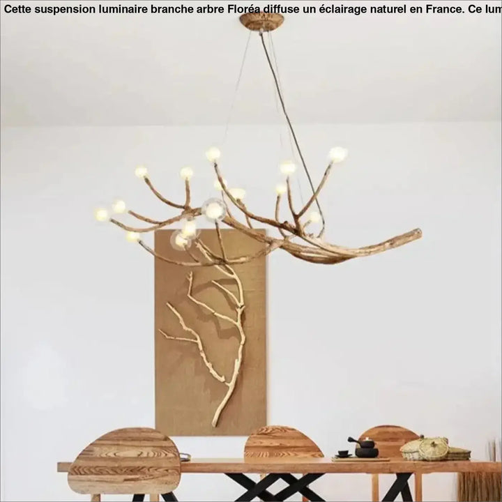 Suspension Luminaire Branche d’Arbre Design Naturel