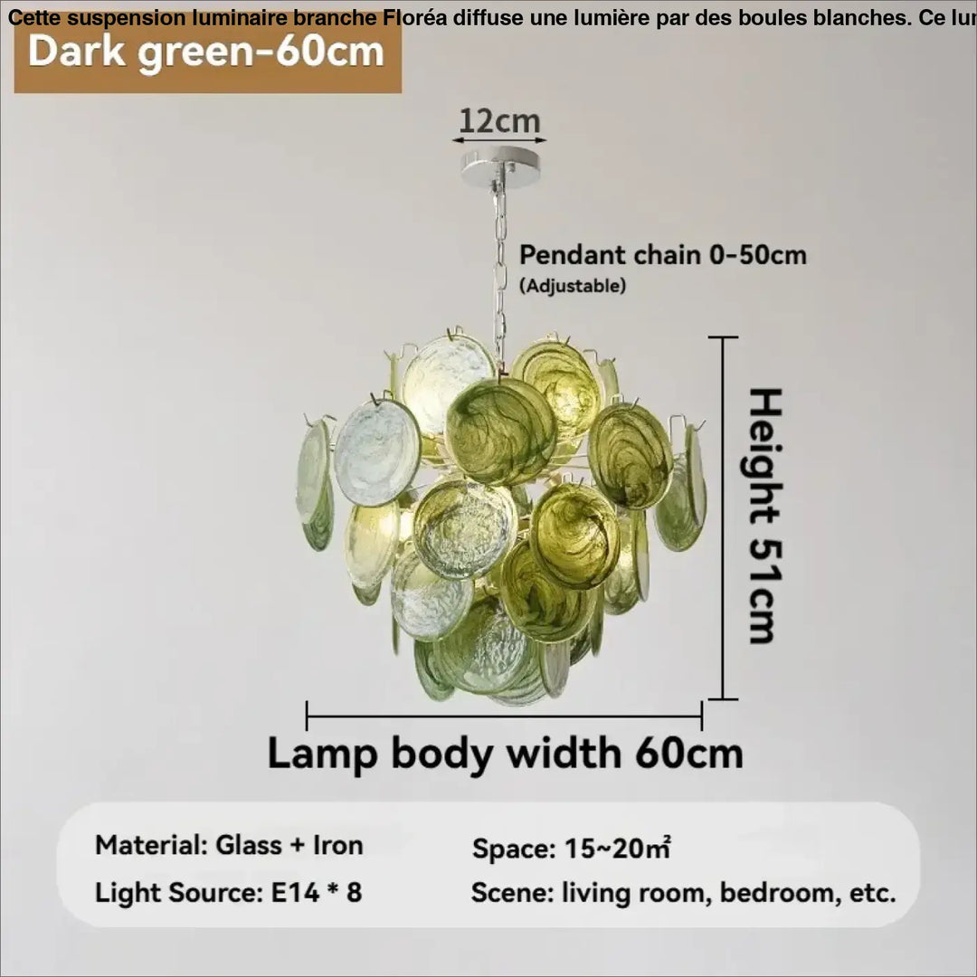 Suspension luminaire moderne en verre élégant raffiné