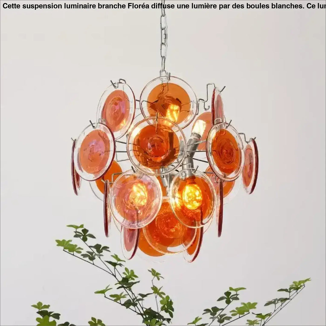 Suspension luminaire moderne en verre élégant raffiné