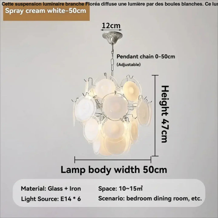 Suspension luminaire moderne en verre élégant raffiné