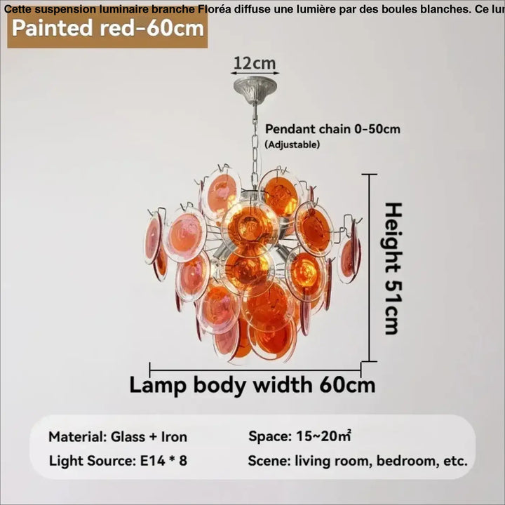 Suspension luminaire moderne en verre élégant raffiné