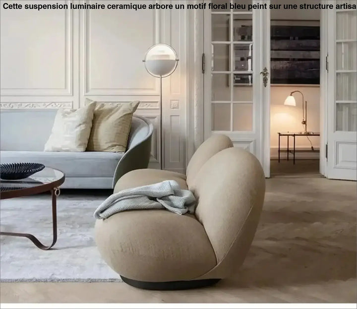 Lampadaire design en métal doré et noir moderne chic doré