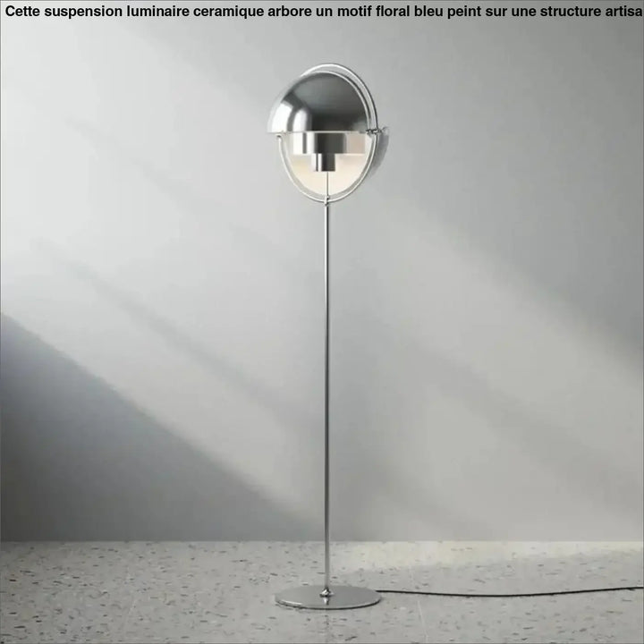 Lampadaire design en métal doré et noir moderne chic doré
