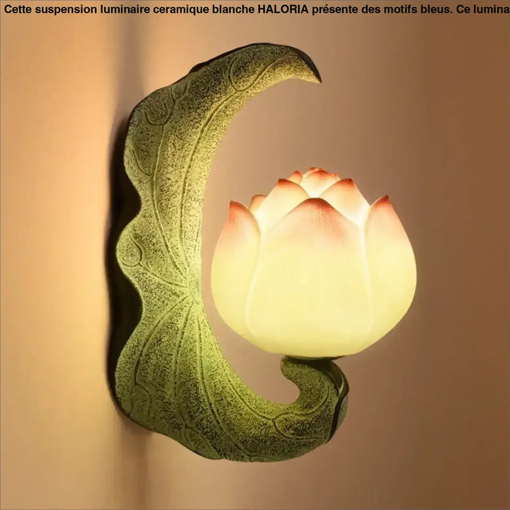 Applique murale chinoise en forme de lotus élégant et chic