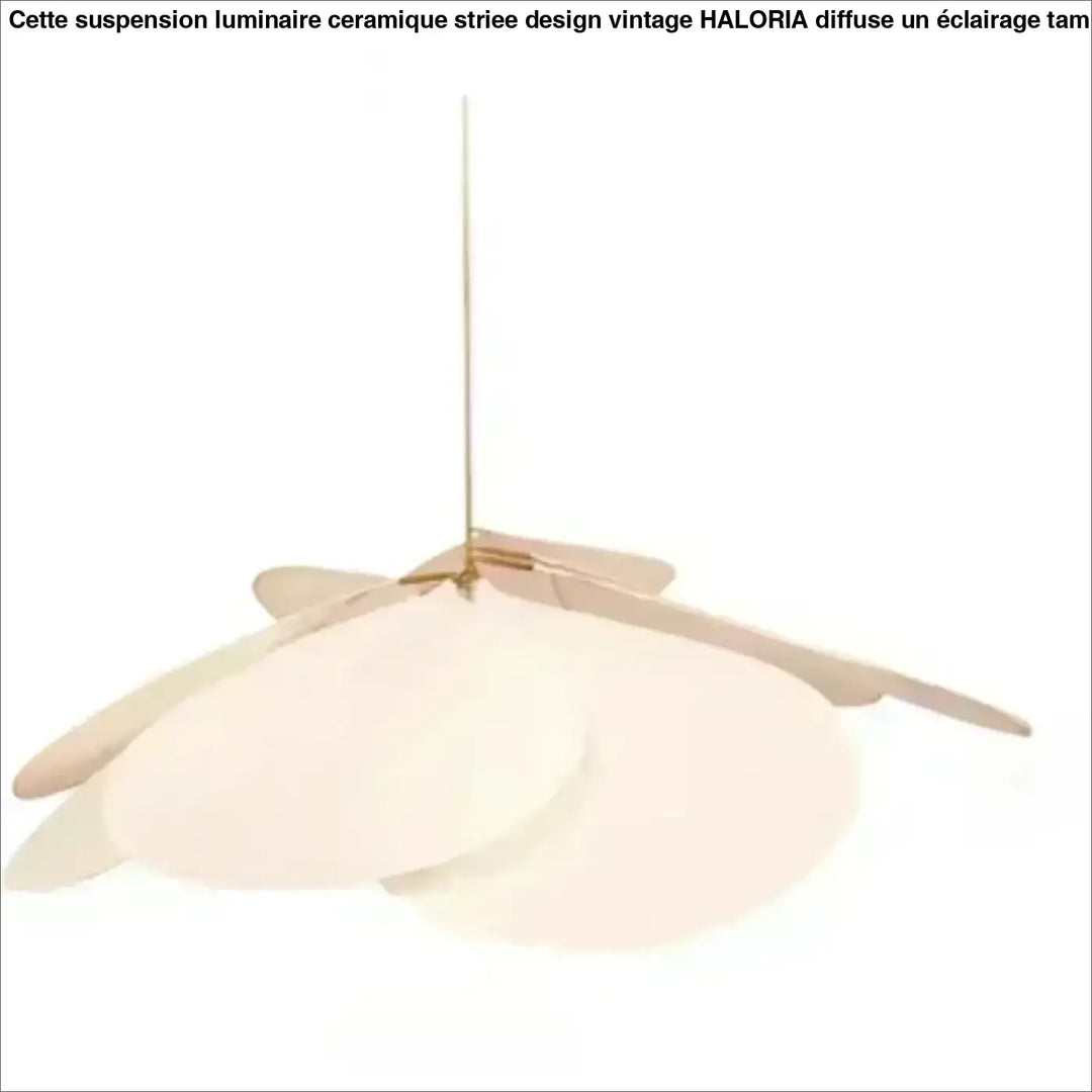 Suspension luminaire design aérienne en pétales au style moderne
