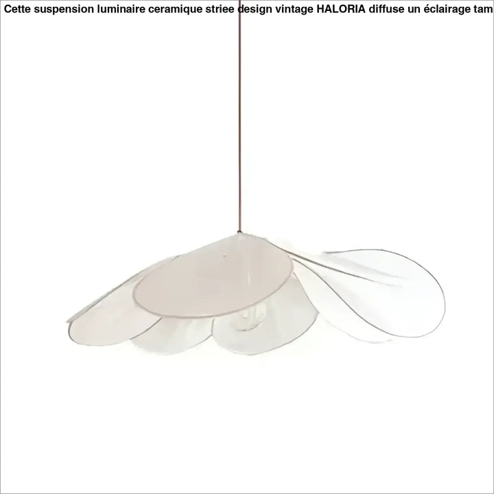 Suspension luminaire design aérienne en pétales au style moderne