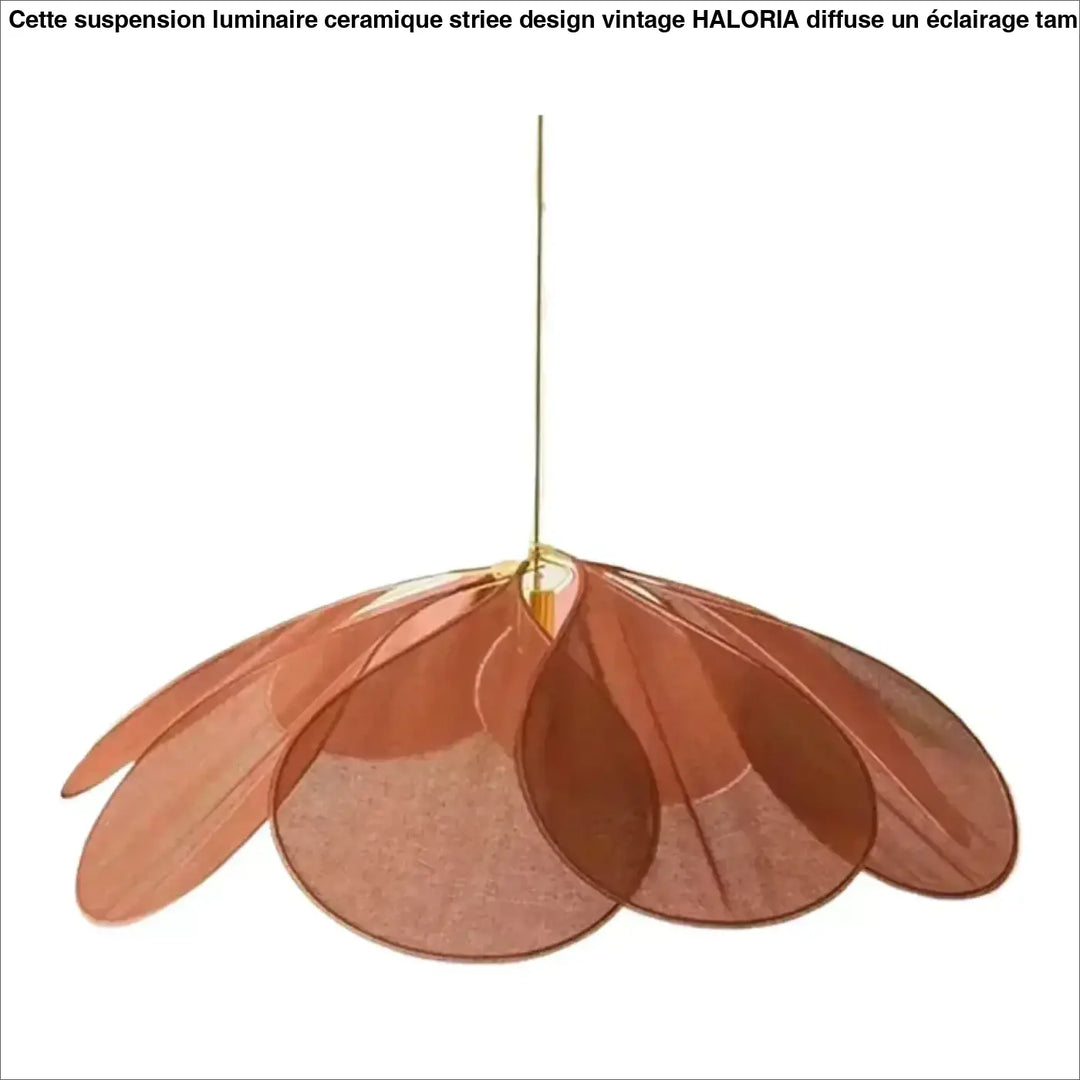 Suspension luminaire design aérienne en pétales au style moderne