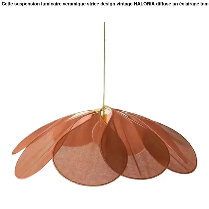 Suspension luminaire design aérienne en pétales au style moderne