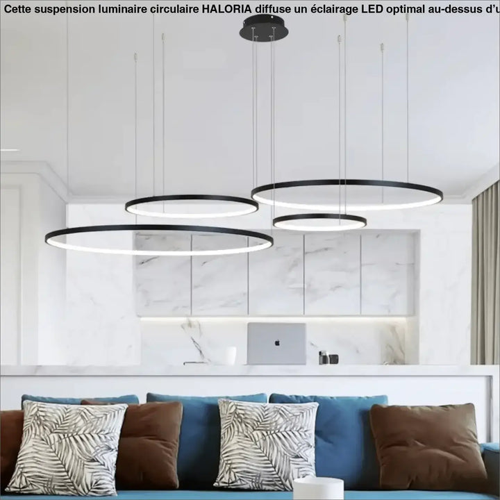 Suspension Luminaire Circulaire LED Anneaux