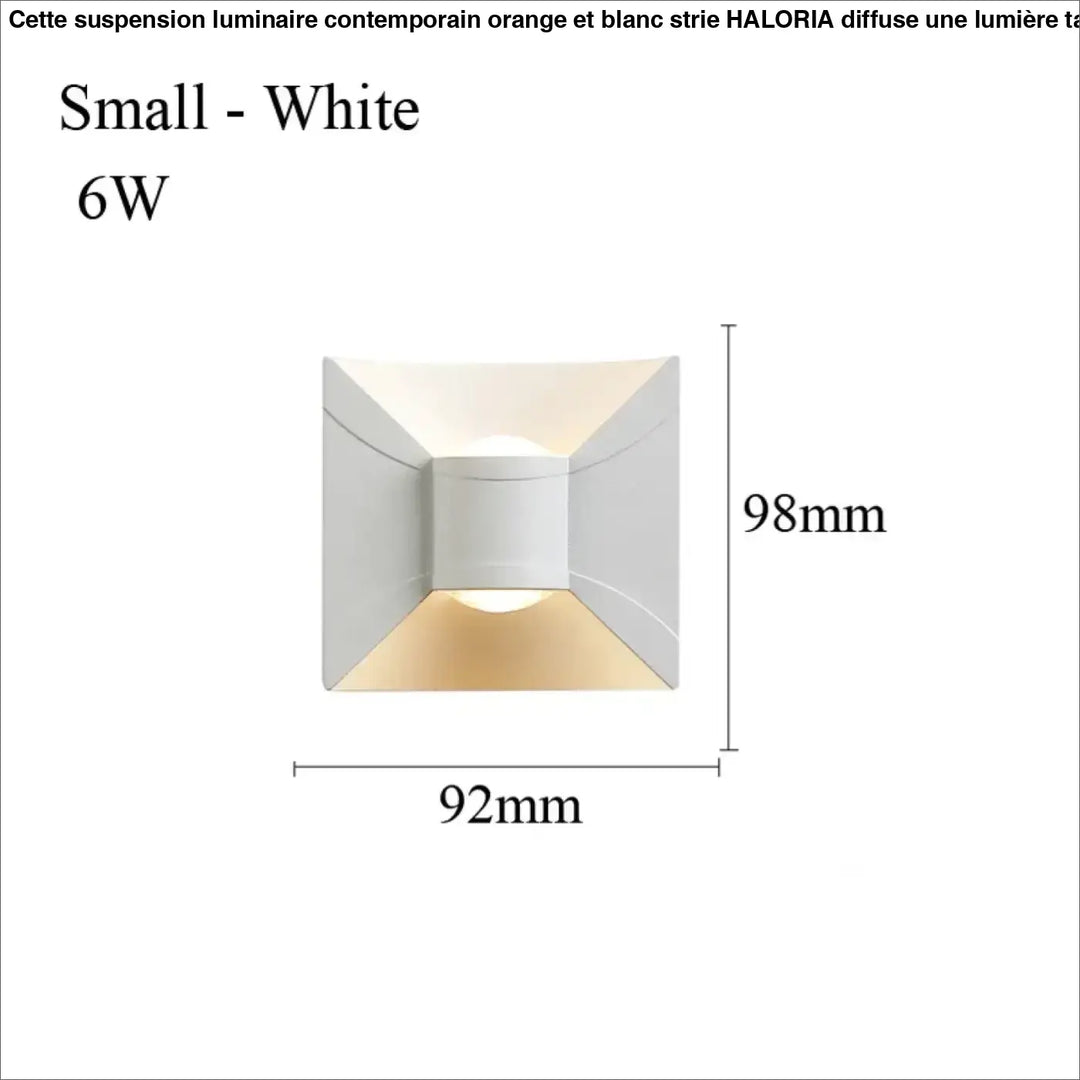 Applique murale led minimaliste effet architectural élégant