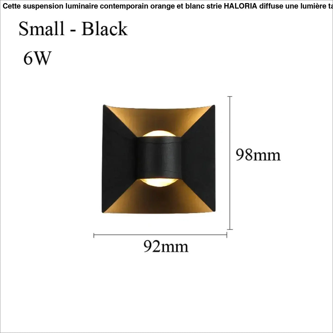 Applique murale led minimaliste effet architectural élégant