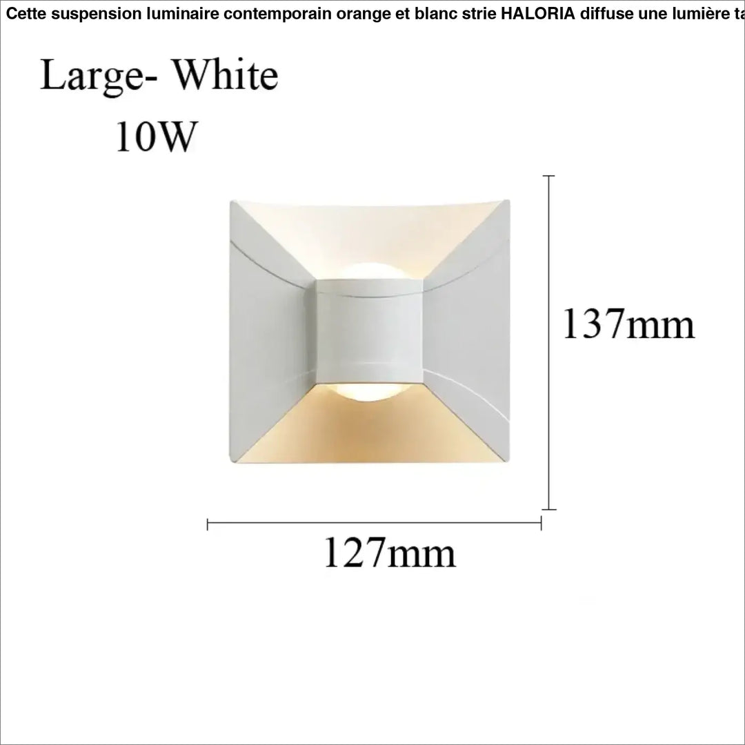Applique murale led minimaliste effet architectural élégant