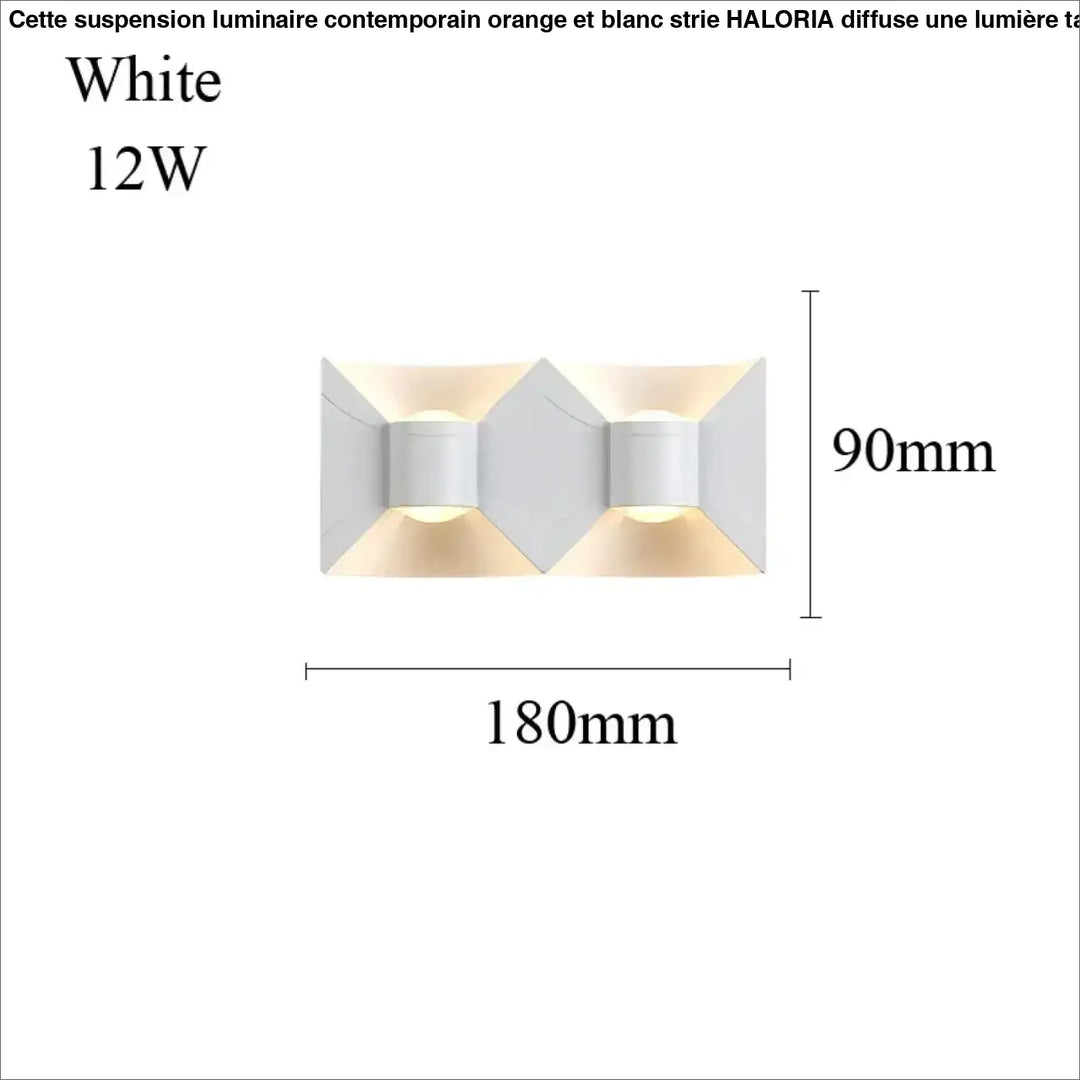 Applique murale led minimaliste effet architectural élégant