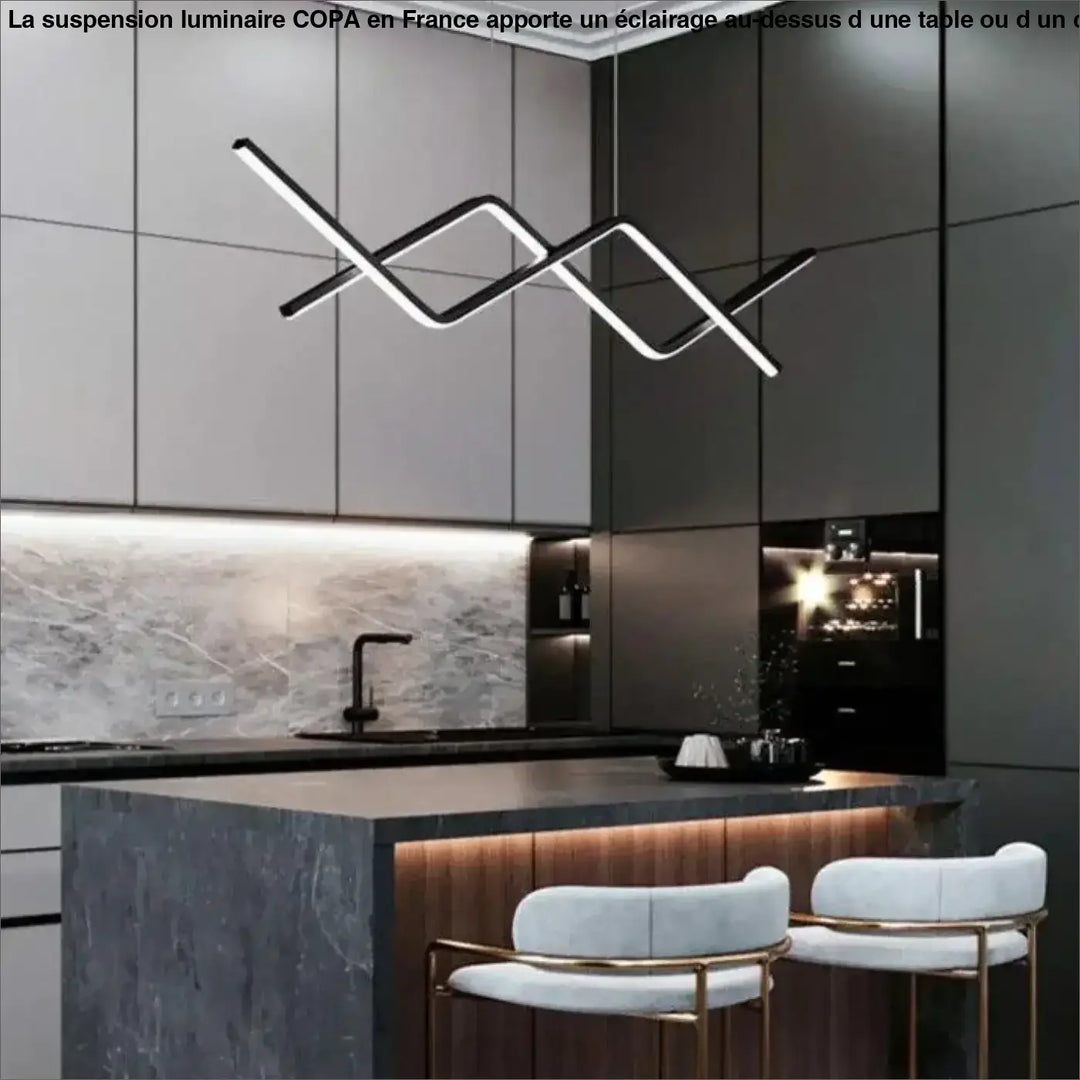 Suspension Luminaire Salon Barres Lumineuses Acrylique