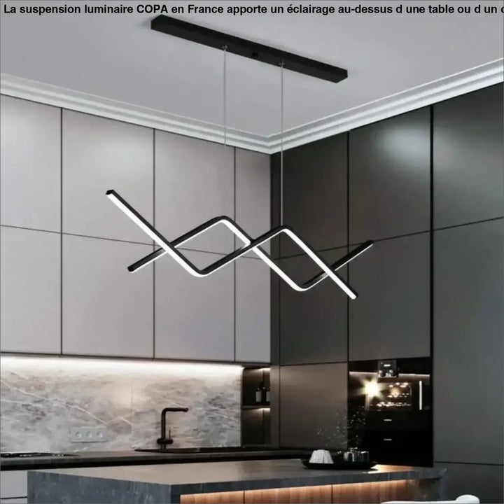 Suspension Luminaire Salon Barres Lumineuses Acrylique