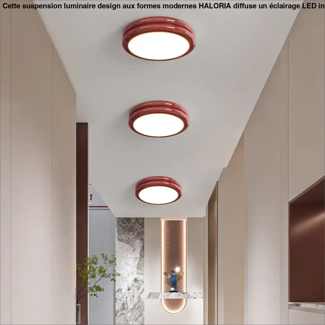 Plafonnier led design minimaliste rond lumineux chic