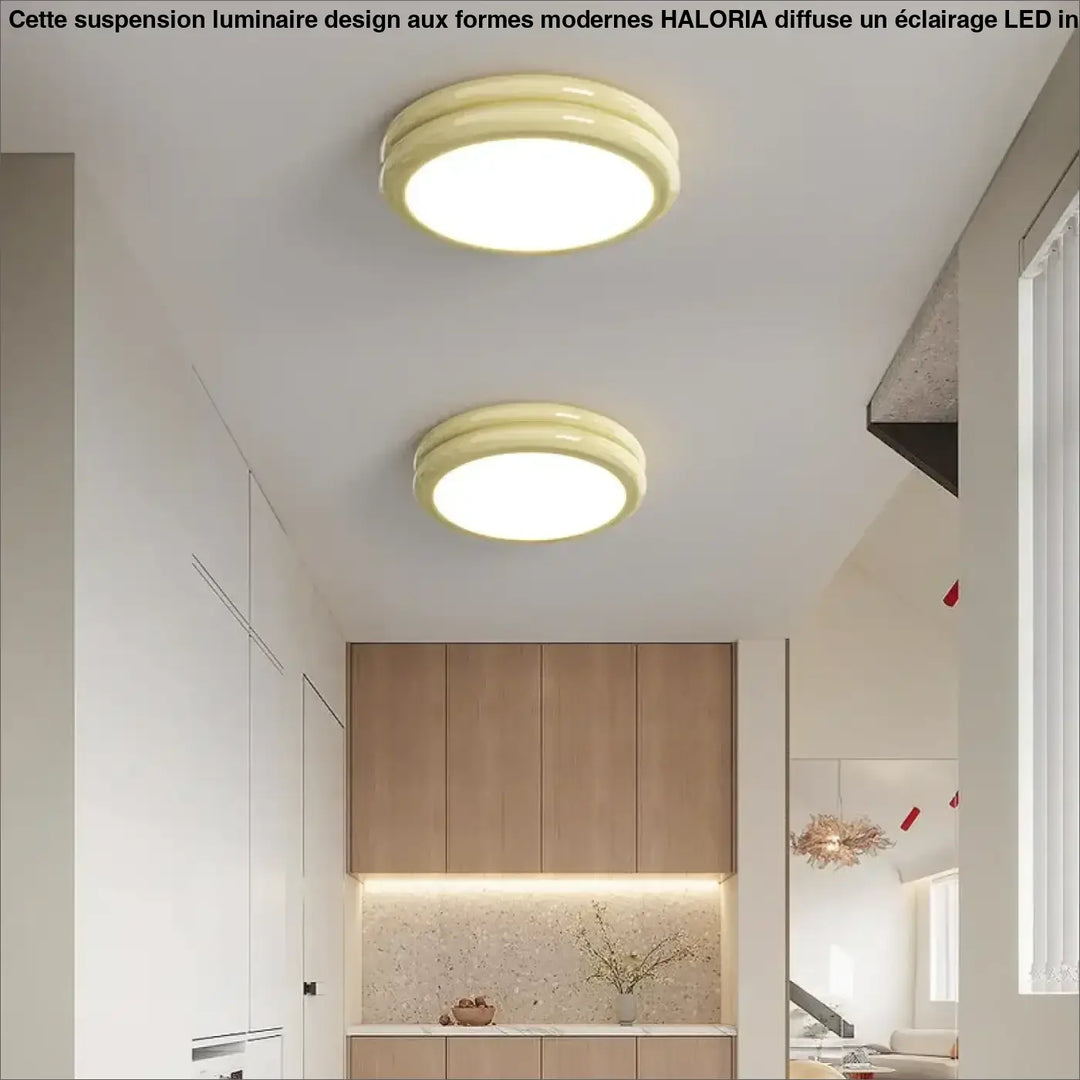 Plafonnier led design minimaliste rond lumineux chic