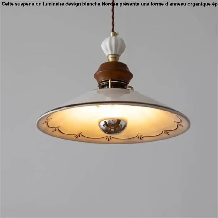 Suspension luminaire en céramique au style ancien et authentique