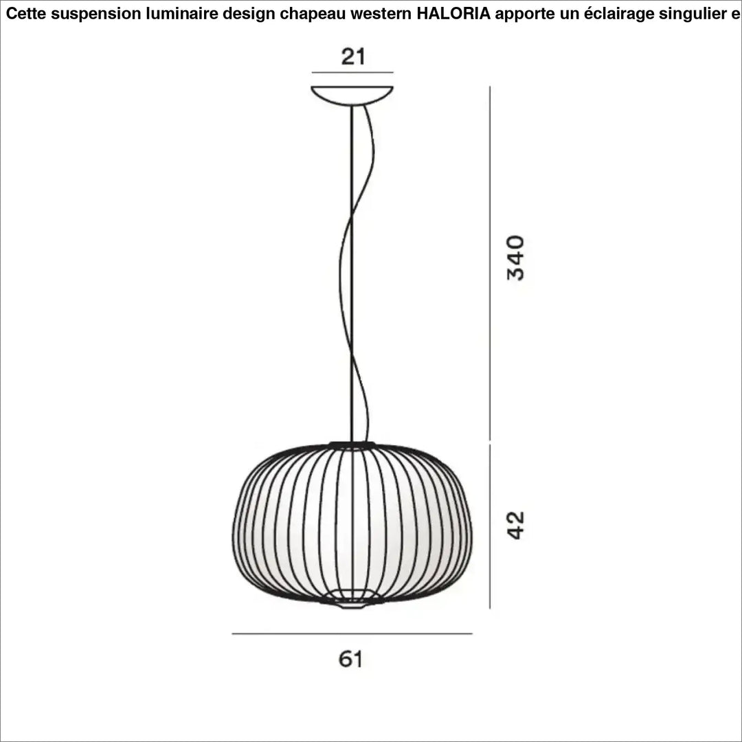 Suspension métal noir ou blanc contemporain décor chic
