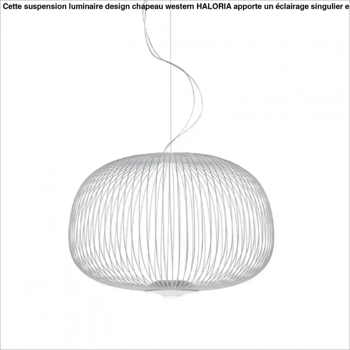 Suspension métal noir ou blanc contemporain décor chic
