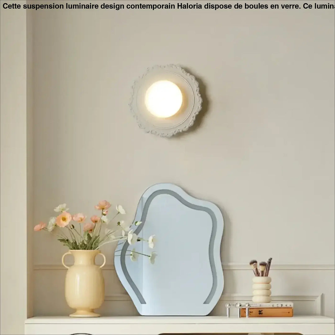 Applique murale contemporaine et originale en forme de fleur
