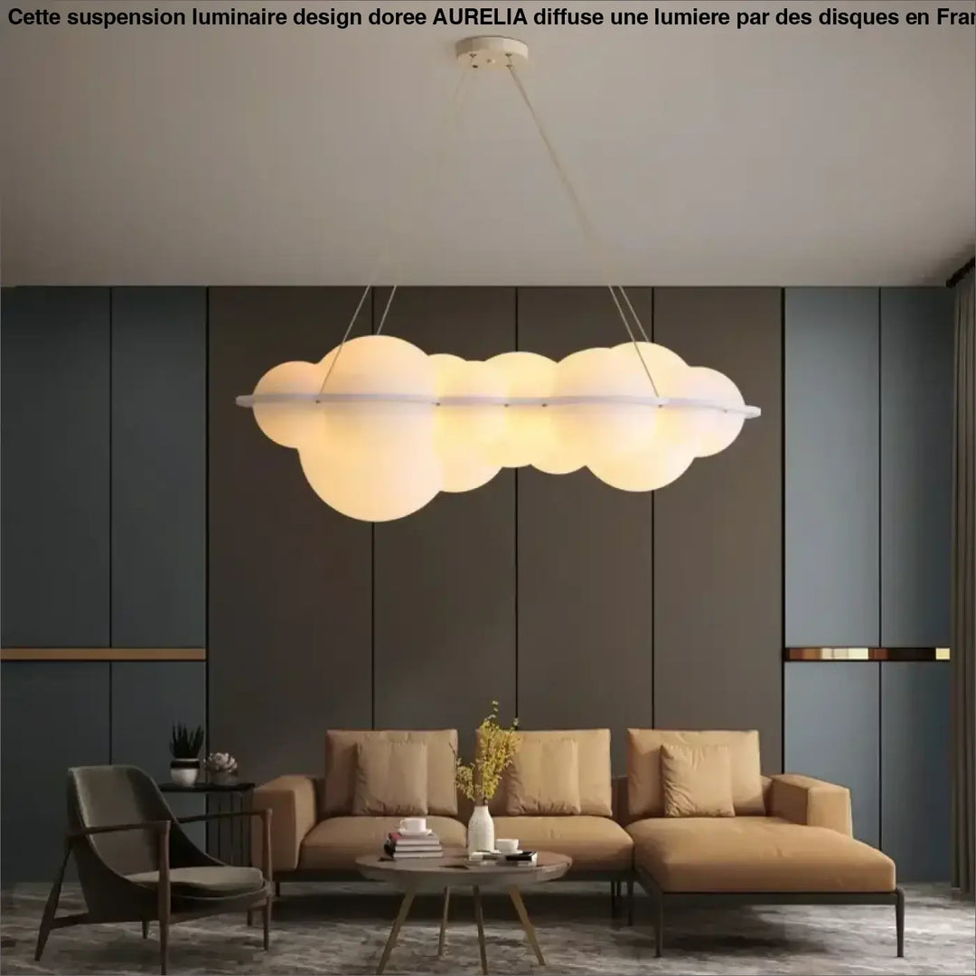 Suspension Moderne Nuage Led Élégante Déco Contemporaine