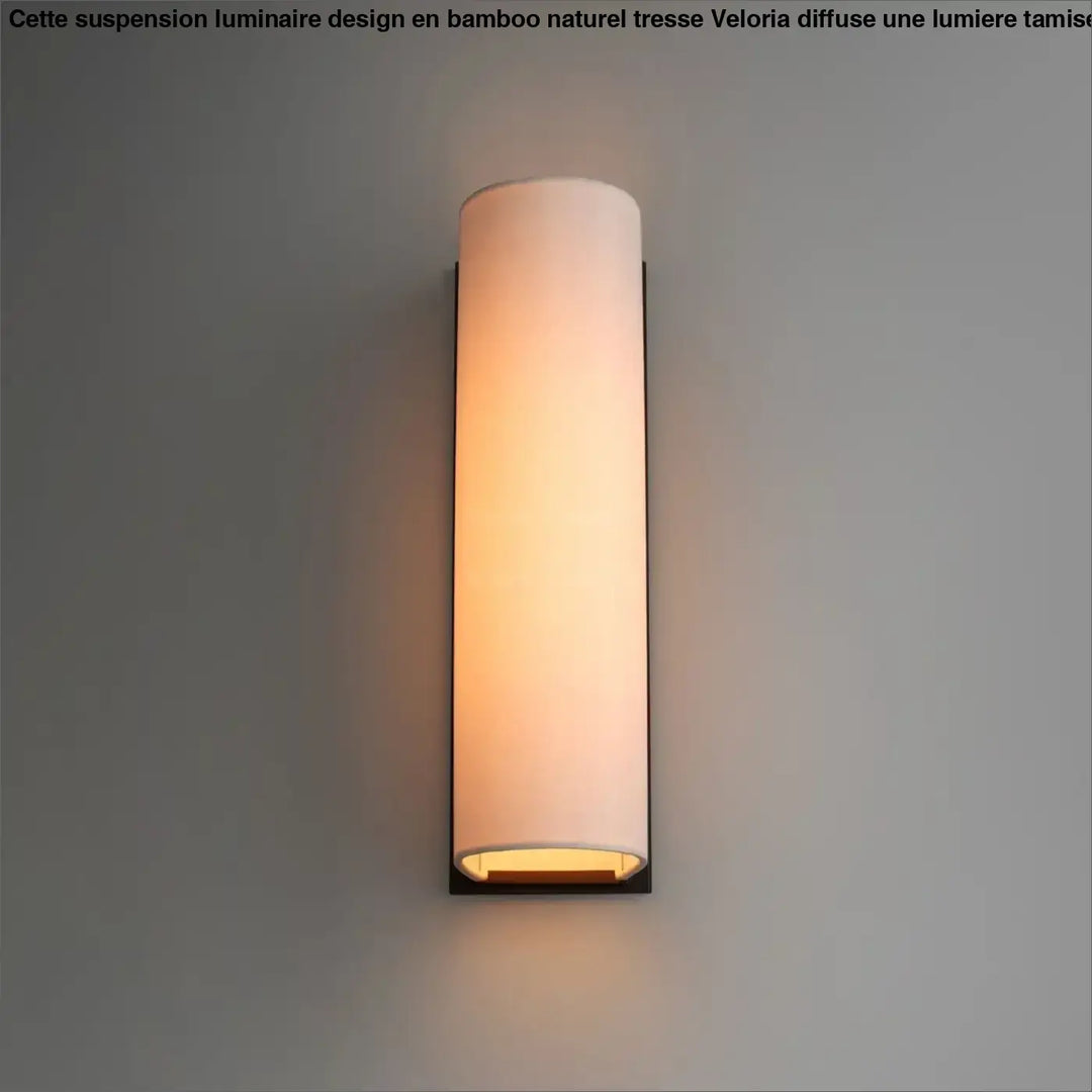 Luminaire design suspension luminaire avec abat-jour en verre dépoli et cadre en métal foncé style bamboo naturel tressé veloria