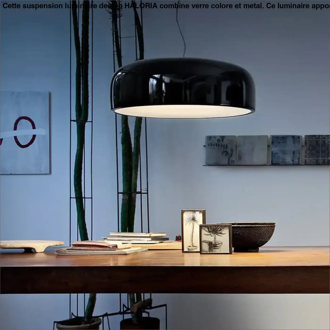 Suspension Design Moderne En Métal Noir Ou Blanc Brillante
