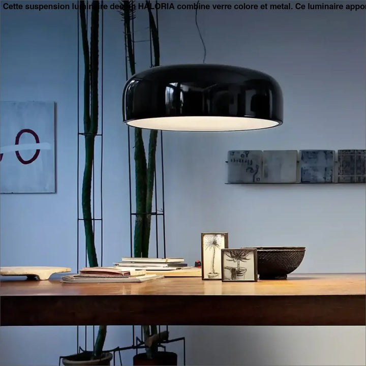Suspension Design Moderne En Métal Noir Ou Blanc Brillante