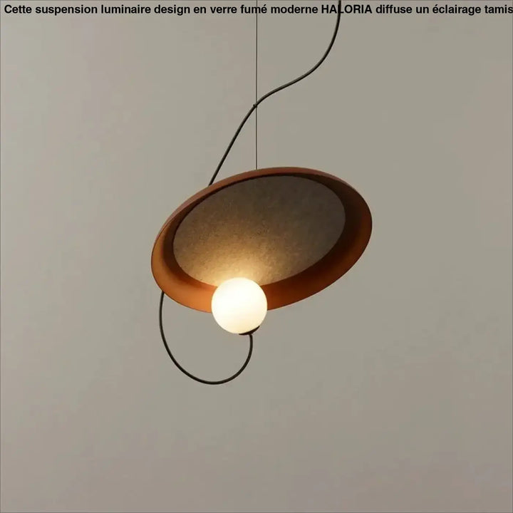Suspension led avec design unique et éclairage doux élégante