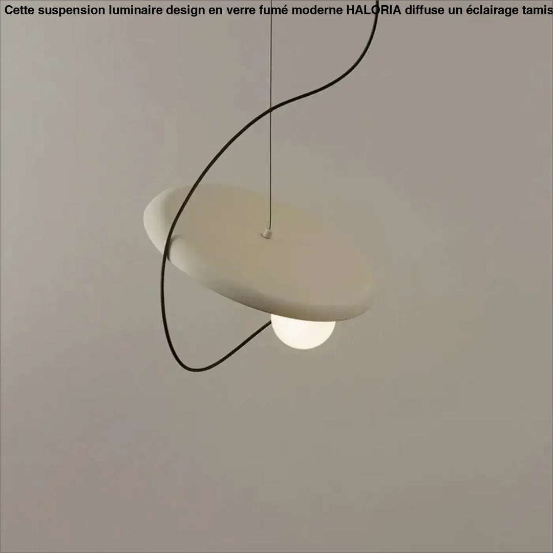 Suspension led avec design unique et éclairage doux élégante