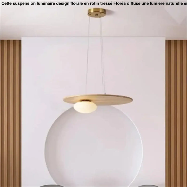 Suspension luminaire moderne en bois au style épuré naturel