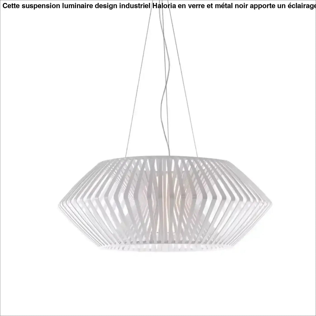 Suspension design ajourée en bois moderne pour salle à manger


