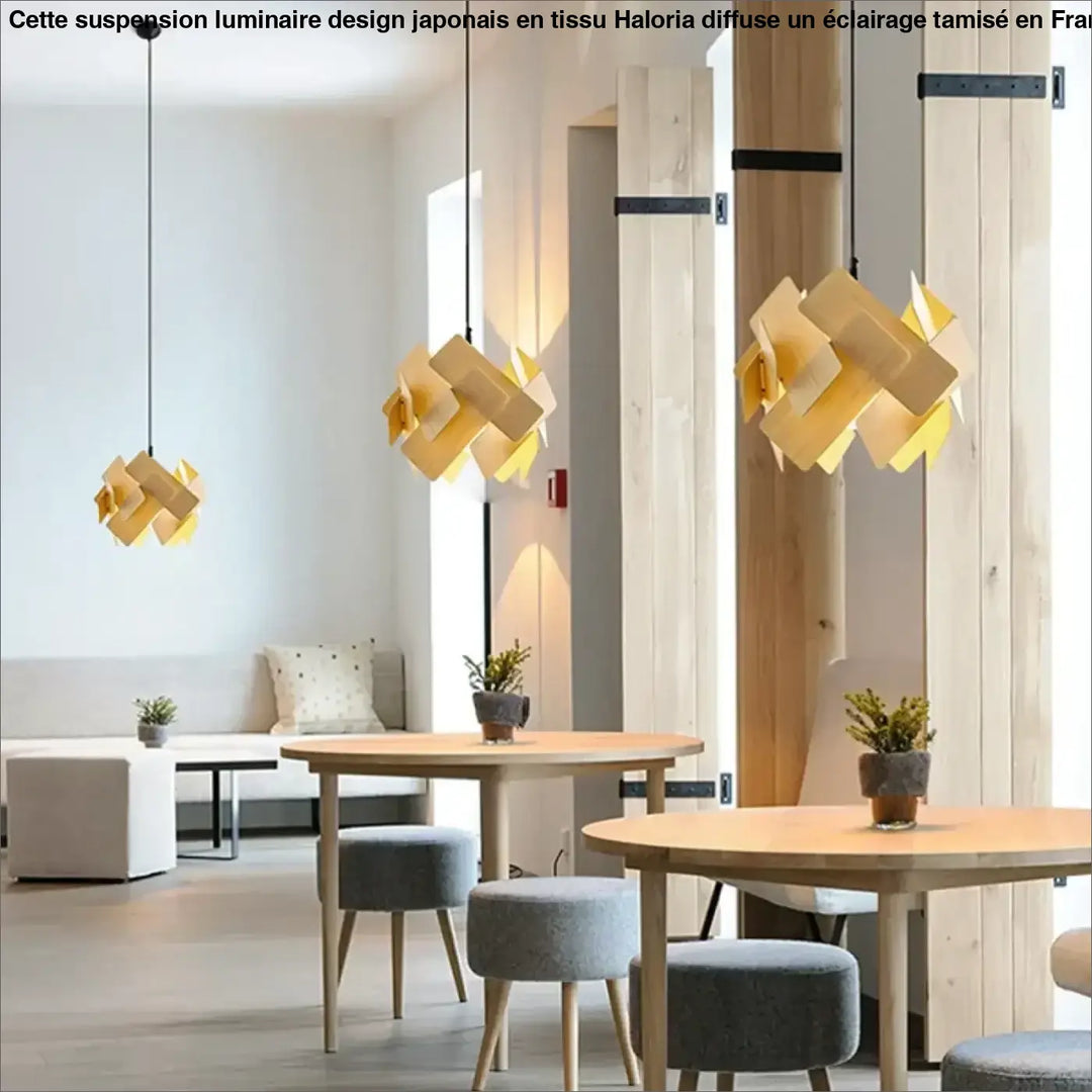 Suspension design sculpturale led style contemporain chic