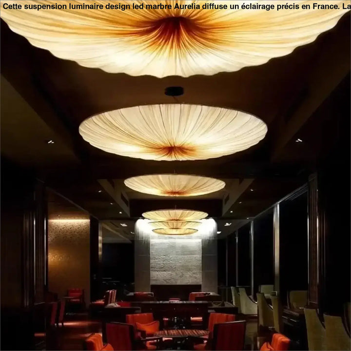 Suspension luminaire moderne plissée style fleur