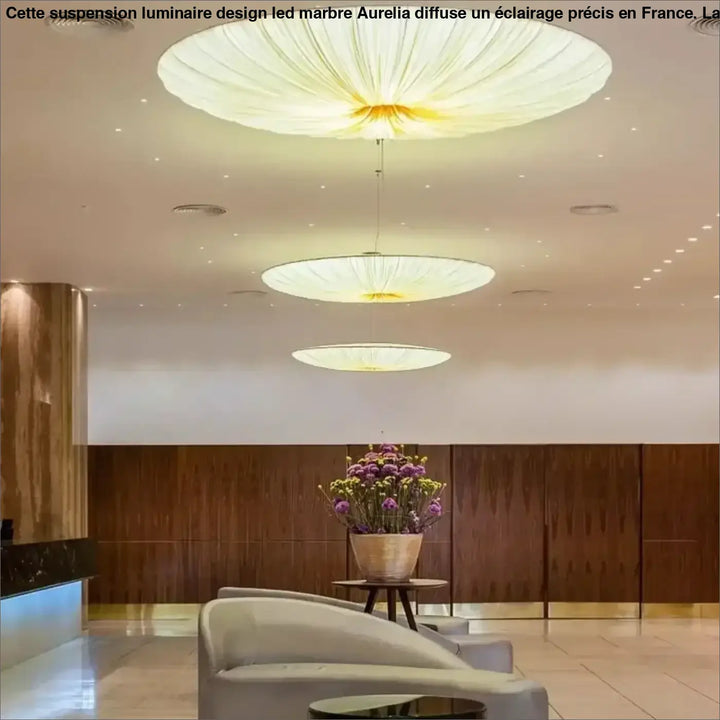 Suspension luminaire moderne plissée style fleur