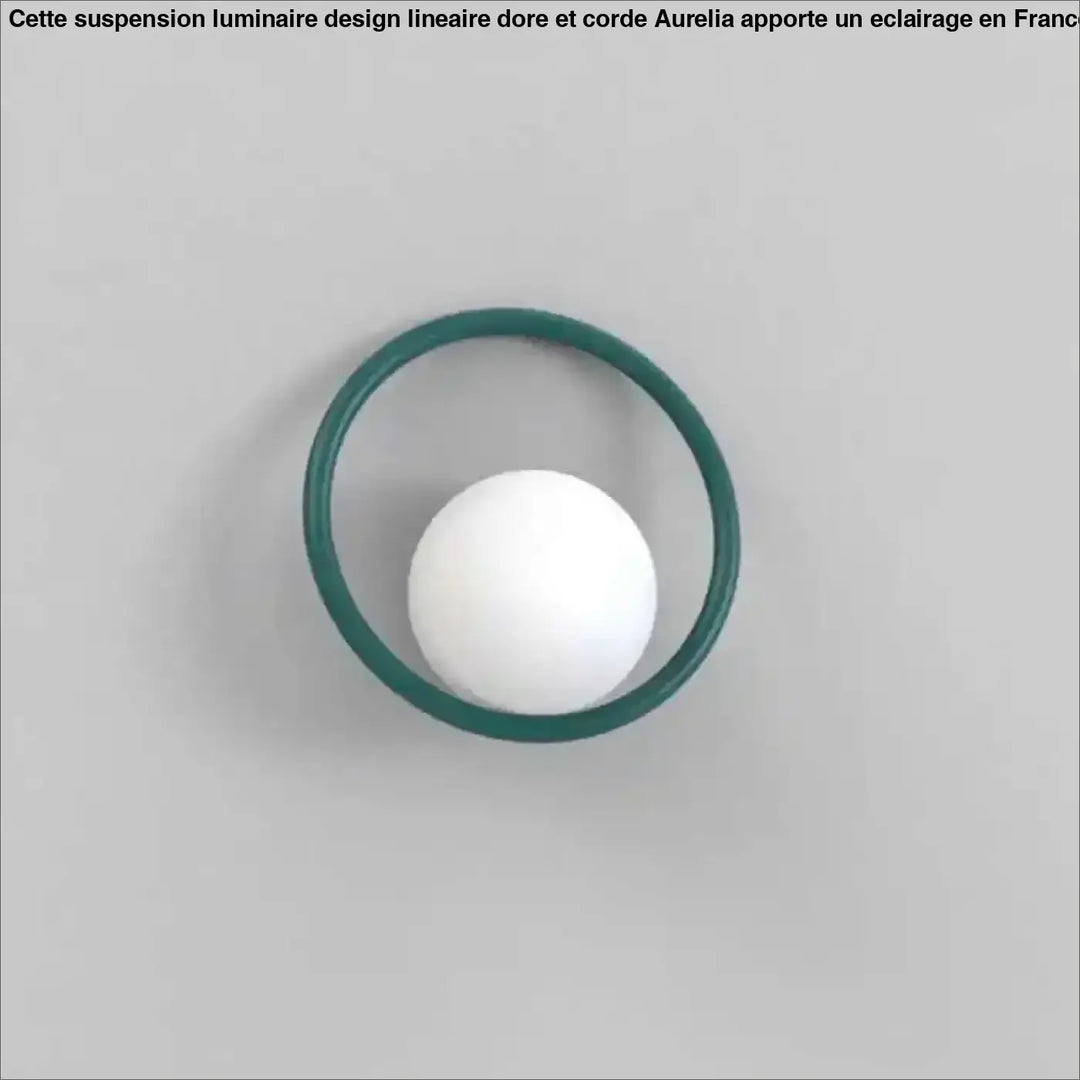 Applique murale ronde minimaliste colorée au style moderne